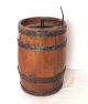 Antique Rare Dutch Wooden Barrel Butter Churn Cast Iron Primitives photo 9
