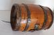 Antique Rare Dutch Wooden Barrel Butter Churn Cast Iron Primitives photo 3