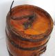 Antique Rare Dutch Wooden Barrel Butter Churn Cast Iron Primitives photo 7