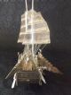 Sailing Ship Desk Model Solid Silver Ship China Export Trade Antique 1890 Chinese photo 8