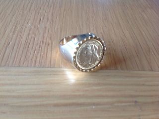 ' Beach Finds ' A Mens  Queen Victoria  Signet Ring ' Large ' W.  See Details photo