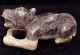 Amethyst Pre Columbian Dog Effigy - Stone Statue - Antique Aztec/mayan Artifacts The Americas photo 5