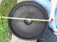Antique 19in Chinese Bronze Gong 19c 8 1/2 Lbs Temple/pagoda Other Chinese Antiques photo 3