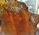 Antique English Folding Carved Oak Pedestal Coffee Table 1900-1950 photo 2
