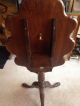 Antique English Folding Carved Oak Pedestal Coffee Table 1900-1950 photo 5
