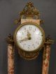 Antique 19thc Victorian French Marble Pillar Style Friedlander Co Mantel Clock Clocks photo 1