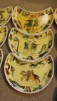 Crescent Shaped Plates Depicting The Bayuex Tapestry And The Battle Of Hastings Plates & Chargers photo 2