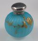 Antique Webb Mother Of Pearl Satin Art Glass Miniature Perfume With Sterling Lid Perfume Bottles photo 2