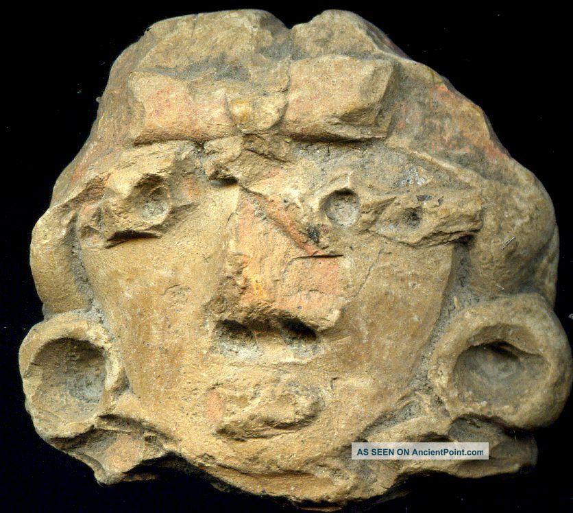 Pre - Columbian Michoacan Mexico Clay Figure Head,  Ca; 1000 - 300 Bc The Americas photo