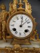 Antique 19thc Victorian French Brunfaut Figural Winged Lady Goddess Mantel Clock Clocks photo 1