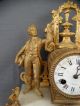 Antique 19thc Victorian French Brunfaut Figural Winged Lady Goddess Mantel Clock Clocks photo 3