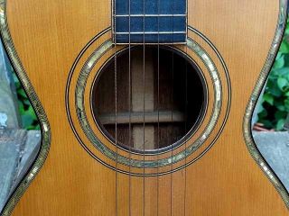 1890s Washburn Parlor Guitar Abalone & Wood Inlaid photo