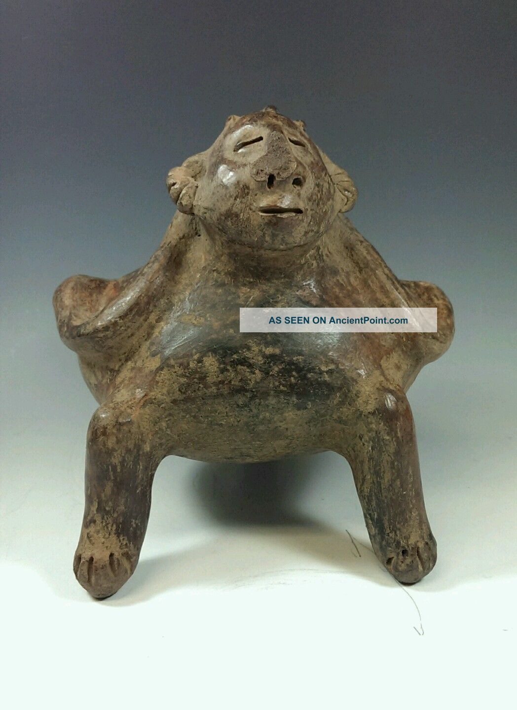 Large,  Pre - Colombian Pottery,  Nayarit Figural Effigy Vessel - Museum Quality The Americas photo