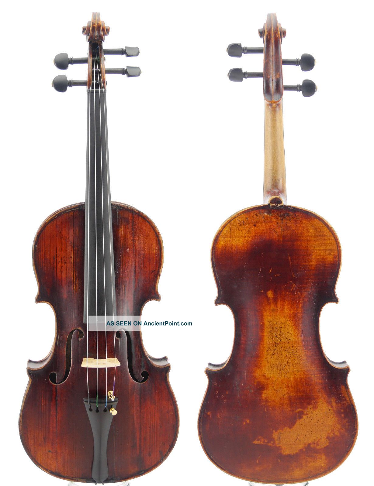 Fine,  Antique Luigi Bajoni Labeled 4/4 Italian,  Old Master Violin String photo