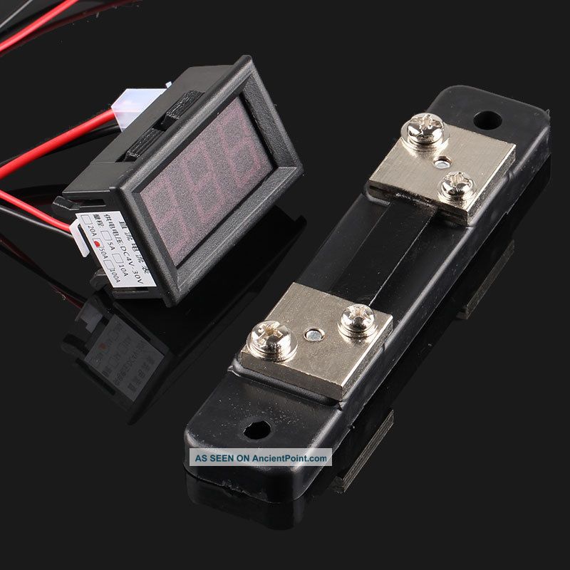 Ammeter,  50a (0 - 50a) Digital Display,  High Precision Power Supply 4 - 30v,  With S Barometers photo