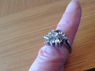 ' Beach Finds ' A Really Ladies Ring With 10 ' Stones ' Size P, . photo