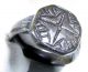 Rare Medieval Period Bronze Christian Ring Depicting Star Of Bethlehem - Ab29 Roman photo 3