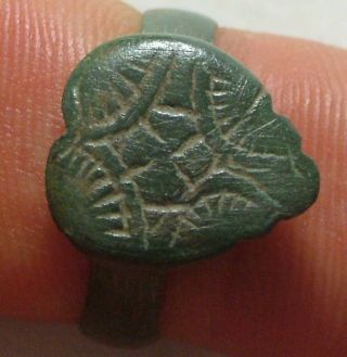 Roman Sun God Sol Invicto Cross Star Four Seasons Heart Ring Artifact Amulet photo