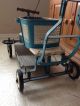 Vintage Pal Baby Toddler Stroller Walker Metal Wood Blue Ivory W/handle Baby Carriages & Buggies photo 2