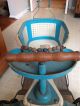 Vintage Pal Baby Toddler Stroller Walker Metal Wood Blue Ivory W/handle Baby Carriages & Buggies photo 7