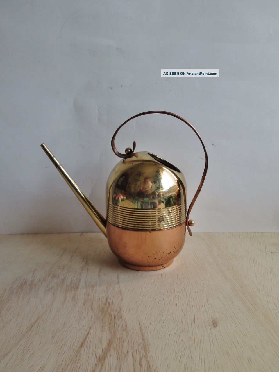 1930s Art Deco Chase Brass And Copper Watering Can Gerth Von Nessen Art Deco photo