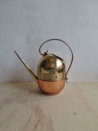 1930s Art Deco Chase Brass And Copper Watering Can Gerth Von Nessen photo