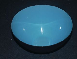 Vintage Mid Century Danish Krenit Enameled Bowl – Turquoise photo