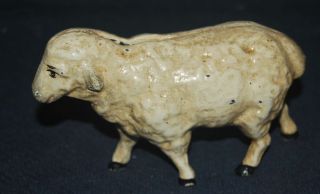 Rare Antique Sheep Cast Iron Still Bank photo