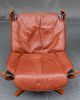 Vintage Falcon Leather Low Back Chair By Sigurd Resell - Retro - Model 1900-1950 photo 6