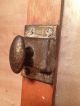 Antique Primitive Cabinet / Cupboard Wood & Glass Door With Hardware / Latch Unknown photo 1