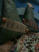 Primitive Christmas Peace Tree Star Rusty Bells And Nails Ornament Bowl Fillers Primitives photo 1