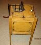 Antique Wooden Stencil - American Butter Churn - Bluffton,  Indiana - Org Mustard Paint Primitives photo 9