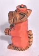 Vtg Anri Italy Wood Carved Tiger College Mascot Princeton University Football P Carved Figures photo 3