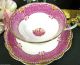 Star Paragon 1908 Tea Cup And Saucer Pink & Beaded Deco Pattern Teacup Cups & Saucers photo 8