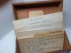 Vintage Dovetail Wood Recipe Index Card File Box With Old Handwritten Recipes Boxes photo 9