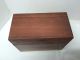 Vintage Dovetail Wood Recipe Index Card File Box With Old Handwritten Recipes Boxes photo 5