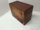 Vintage Dovetail Wood Recipe Index Card File Box With Old Handwritten Recipes Boxes photo 7