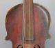 Antique Mid - 19thc Handmade Folk Art Violin & Bow,  Inlaid Stars,  Unrestored,  Nr String photo 7