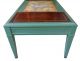 Vintage Mahogany Coffee Table With Leather Inlays Shabby Chic Post-1950 photo 1