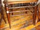 2 Antique Vintage Wood Side Chairs Matching For Foyer Desk Fabric Seats 1900-1950 photo 1
