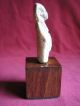 Faience Mummiform Bust W/goddess Maat Superimposed Egyptian photo 1