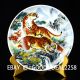 Chinese Famille Rose Porcelain Hand Painted Tiger Plate W Qing Qianlong Mark Plates photo 1