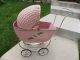 Antique Wicker Baby Doll Buggy Pink - Wood,  Metal,  & Wicker - South Bend Toys Baby Carriages & Buggies photo 2