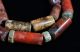 Ancient Pre Columbian Tairona Agate & Jasper Stone Beads Necklace The Americas photo 5