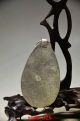 Chinese Old Collectible Handwork Green Jade Cloisonne Flower Wonderful Pendant Necklaces & Pendants photo 2