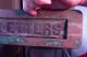 Antique Vintage Victorian 1920s Weathered Brass Letters Door Mail Box Slot Other Antique Hardware photo 4