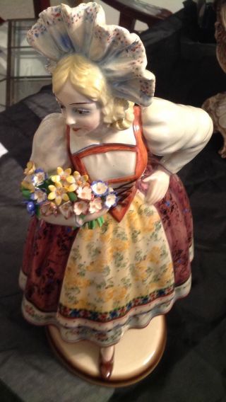 Italian Capodimonte Porcelain Lady photo