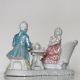 Dresden Style Porcelain Figurine Couple At Table Collectors Item Vintage Figurines photo 9