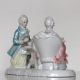 Dresden Style Porcelain Figurine Couple At Table Collectors Item Vintage Figurines photo 6