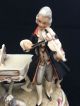 Antique Porcelain.  Dresden Musicians.  With Mark And Number. Figurines photo 1
